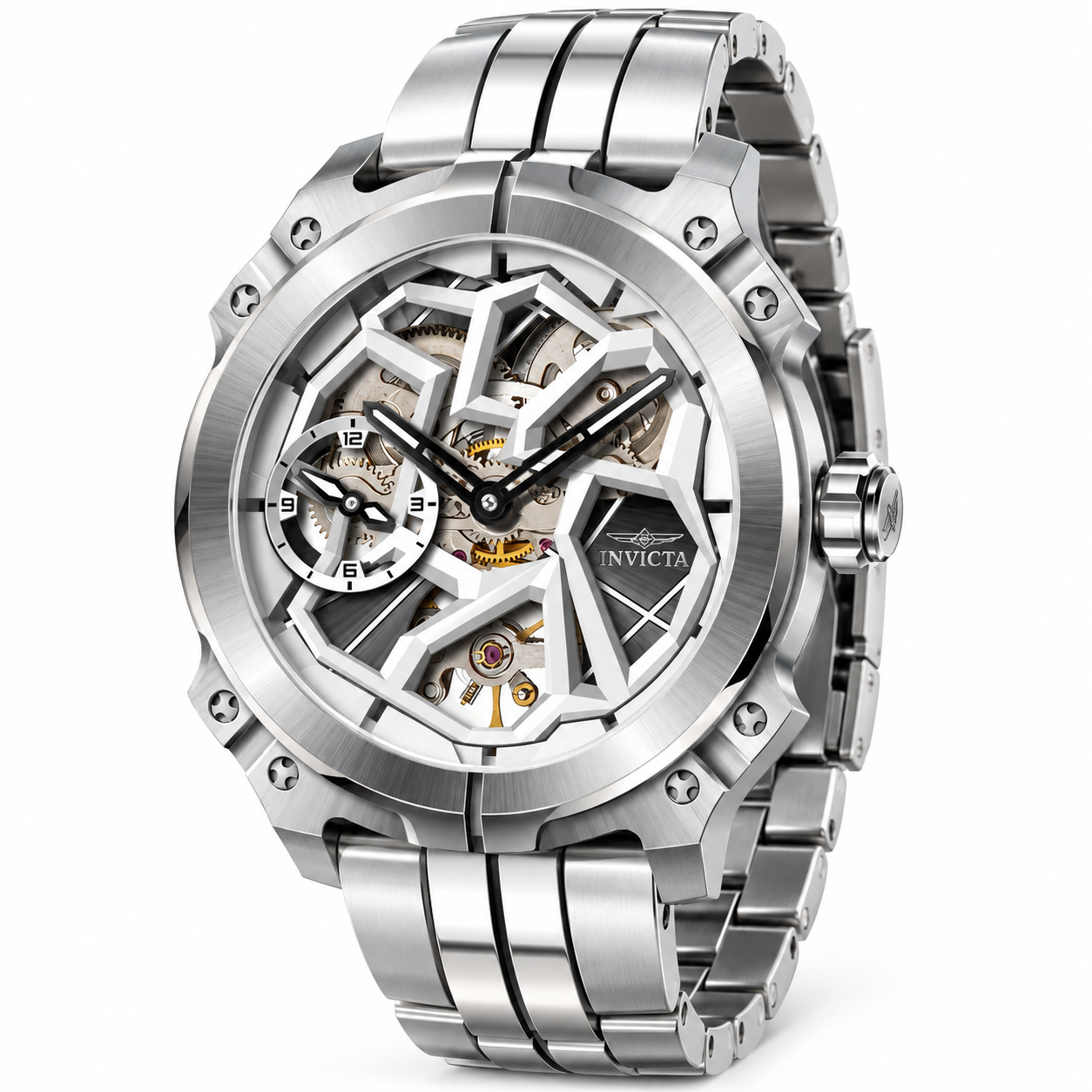 Invicta Racing Automatic Men's Watch - 43mm, White with Interchangeable Strap (70672)