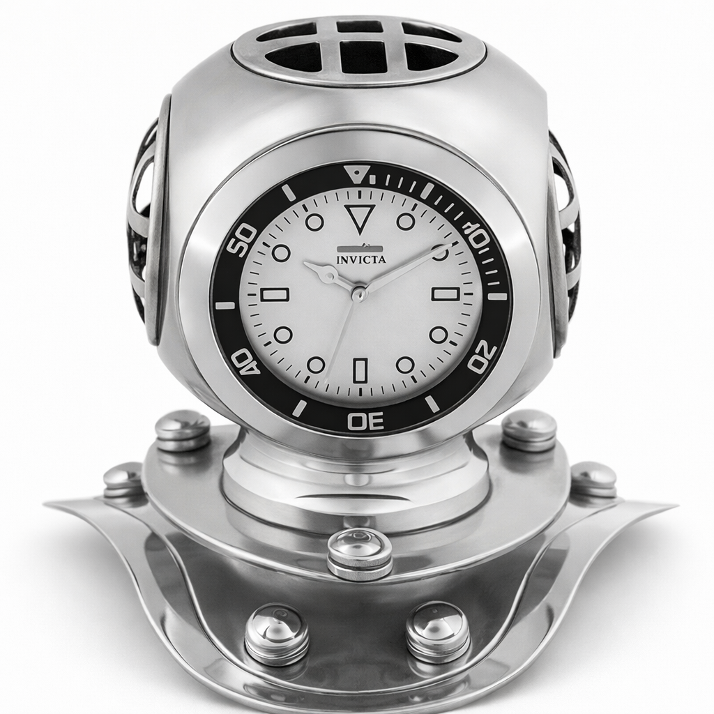 Invicta Pro Diver 4" Desk Clock, Gold (59038)