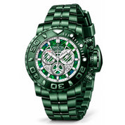 Invicta Sea Hunter Swiss Ronda Z60 Caliber Men's Watch w/ Abalone Dial - 58mm, Green (29015)