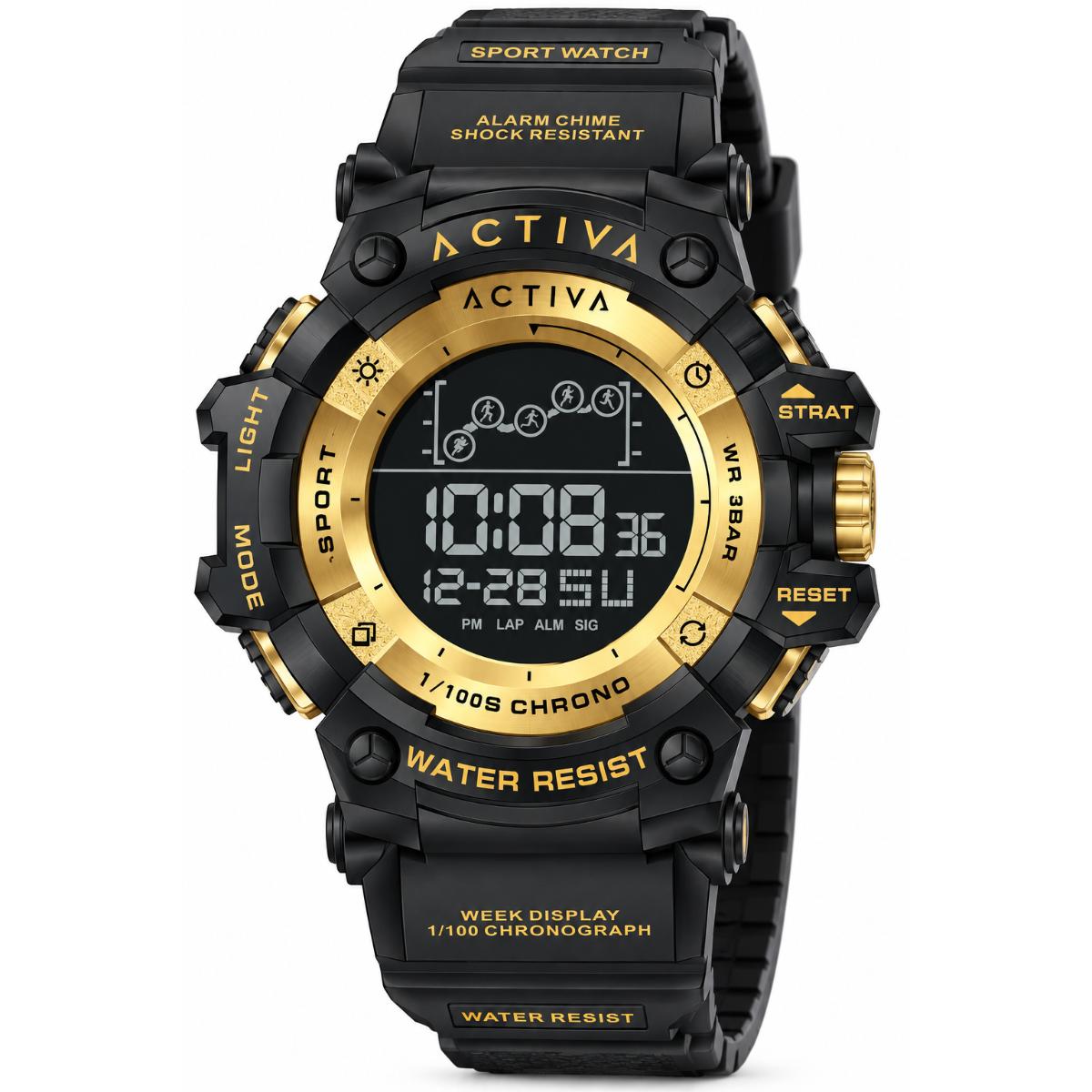 Activa X Invicta DIGITAL ESSENTIALS - Digital Unisex Watch - 50mm, Black (ACW8082-031)