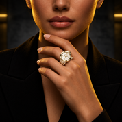 TechnoMarine Tempo Anello Ring Women's Watch w/ Mother of Pearl Dial - 18mm (TM-8926005)