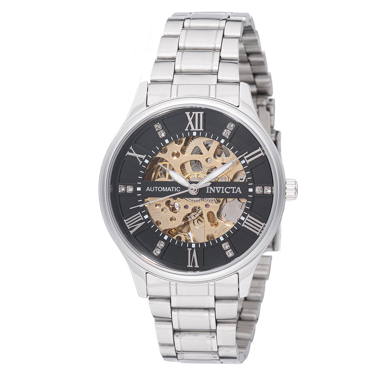 Open Box Invicta Objet D Art Automatic Men's Watch - 40mm, Silver (AIC-69118)