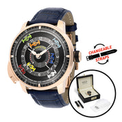 Invicta Racing Automatic Men's Watch - 46mm. Navy Blue with Interchangeable Strap (69135)