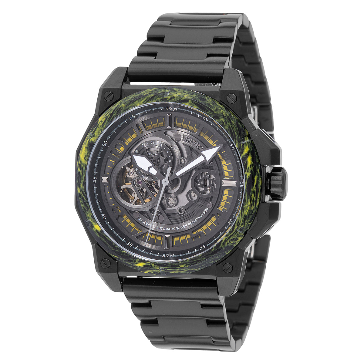 Invicta S1 Rally Automatic Men's Watch w/ Skeleton Dial - 43mm, Black (69511)