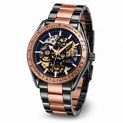 Invicta Objet D Art Excelsior Automatic Men's Watch w/ Skeleton Dial - 43mm, Black, Rose Gold (69598)