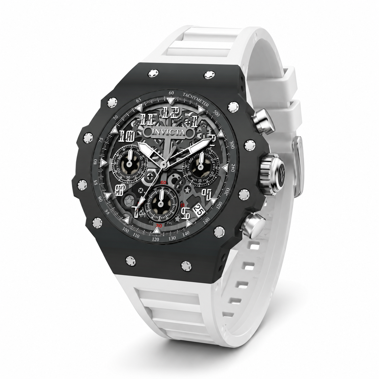 Invicta Racing Apexium Unisex Watch - 41mm, White (69618)