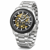 Invicta Objet D Art Glyph Automatic Men's Watch w/ Skeleton Dial - 43mm. Steel (69755)