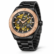 Invicta Objet D Art Glyph Automatic Men's Watch w/ Skeleton Dial - 43mm. Black (69764)