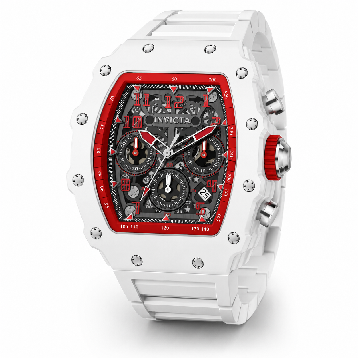 Invicta Racing Corallix Unisex Watch - 40mm, White (69769)