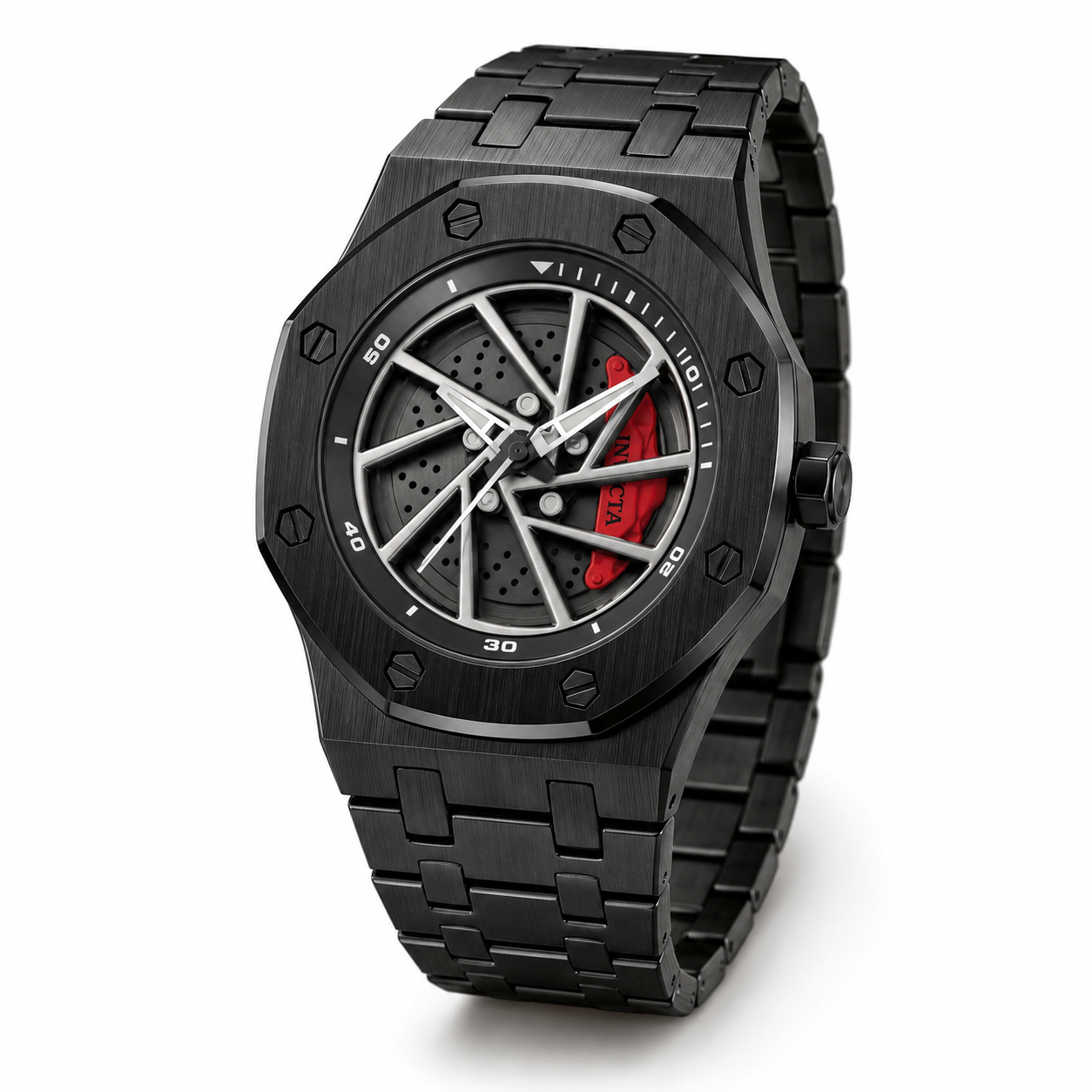 Open Box Invicta Speedway Rim Men's Watch - 42mm, Black (AIC-70036)