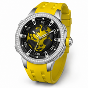 Invicta Objet D Art Nyxer Diamond Automatic Men's Watch - 40.2mm, Yellow with Interchangeable Strap (70116)