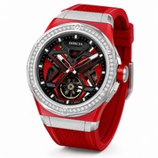 Invicta Objet D Art 1.44 Carat Diamond Automatic Men's Watch - 45mm, Red with Interchangeable Strap (70128)