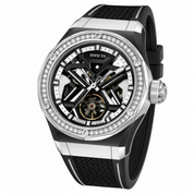 Invicta Objet D Art 1.44 Carat Diamond Automatic Men's Watch - 45mm, Black with Interchangeable Strap (70139)