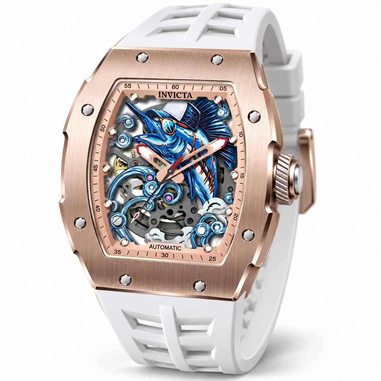 Invicta S1 Ocean Angler Limited Edition Automatic Men's Watch - 48mm, White (70563)