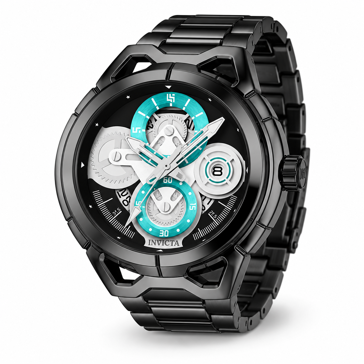 Invicta S1 Rally Syncor Men's Watch - 44mm, Black (79008)