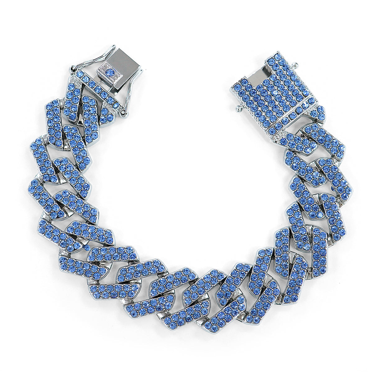 Open Box Invicta Elements Men's XL Drip Chain Bracelet, Ice Blue Mink (AIC-80918)