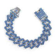 Open Box Invicta Elements Men's XL Drip Chain Bracelet, Ice Blue Mink (AIC-80918)