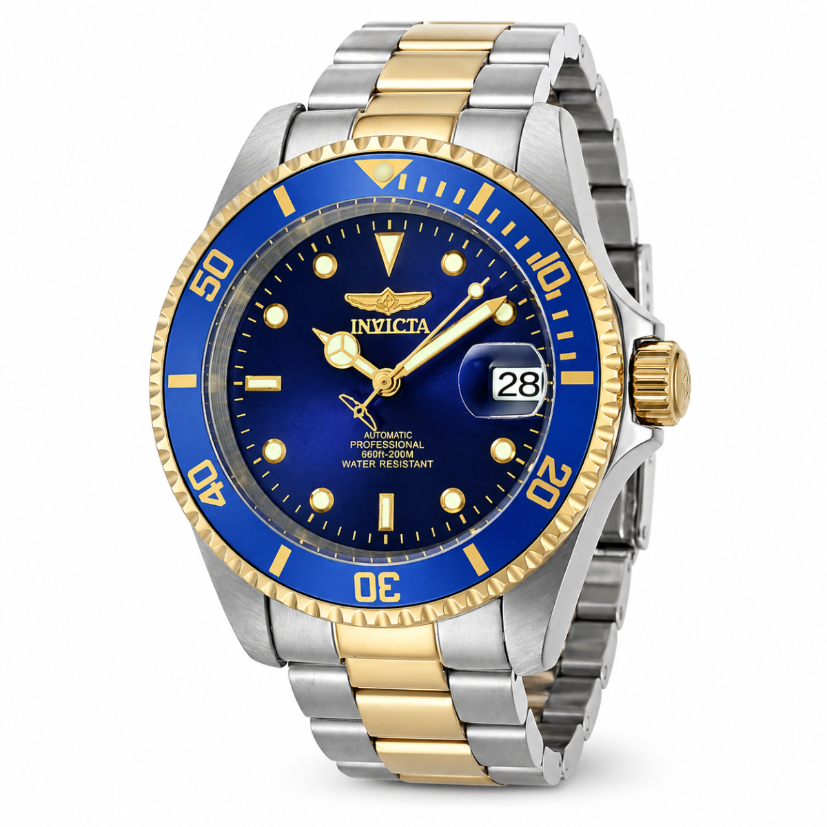 Invicta Pro Diver Navarch Automatic Men's Watch - 40mm. Steel, Gold (ZG-8928OB)
