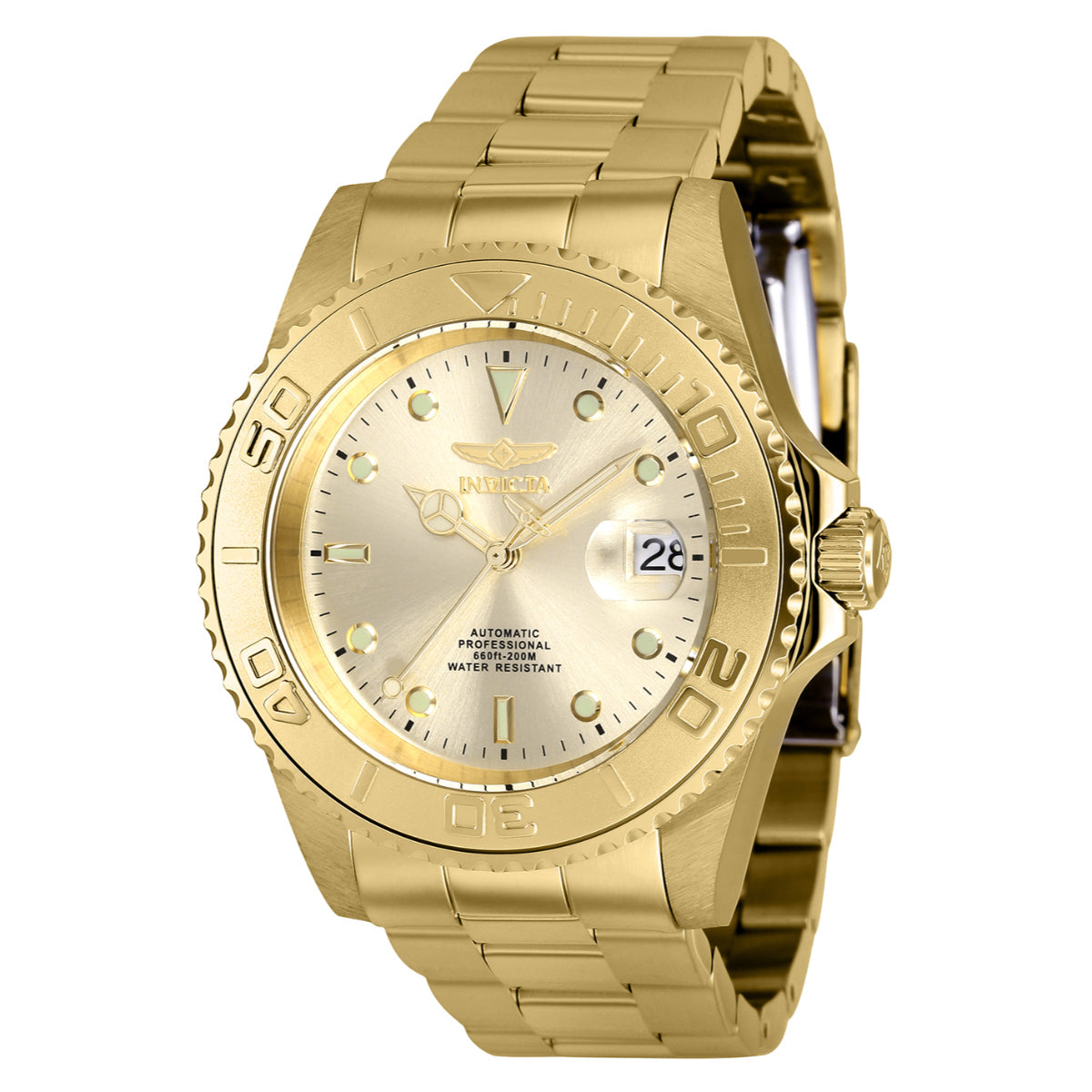 Invicta Pro Diver Coin-Edge Automatic Men's Watch - 40mm. Gold (9010OB)
