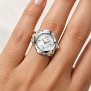 TechnoMarine Tempo Anello Ring Women's Watch w/ Mother of Pearl Dial - 18mm (TM-8926002)