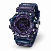 Open Box Activa X Invicta Digital Essentials Men's, Women's Watch - 50mm, Purple,Iridescent (AIC-ACW8082-020)