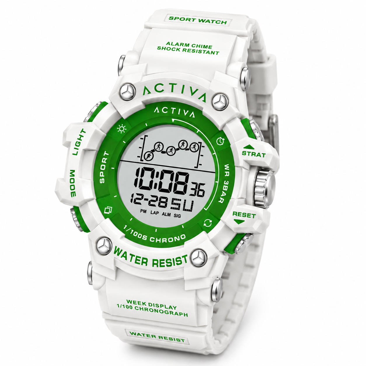 Activa X Invicta DIGITAL ESSENTIALS - Digital Men's, Women's Watch - 50mm, White (ACW8082-030)