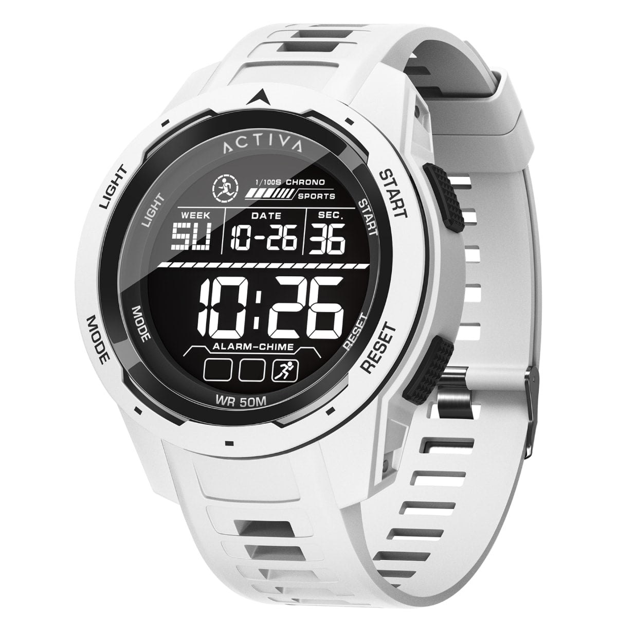 Open Box Activa Ranger X Terrain Invicta Digital Men's Watch - 45mm. White (AIC-ACW8105-002)