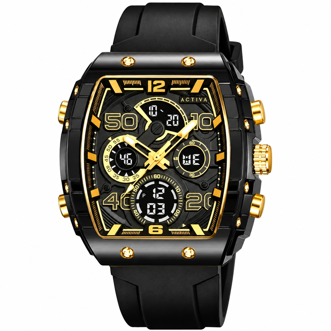 Activa Vion X Invicta  Essentials  Unisex Watch, Black (ACW8109-009)
