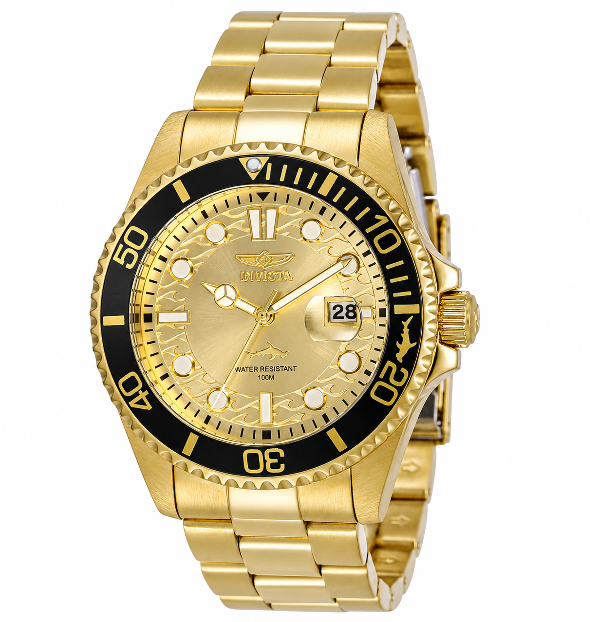 Open Box Invicta Pro Diver Currentwave Men's Watch - 43mm. Gold (AIC-30025)