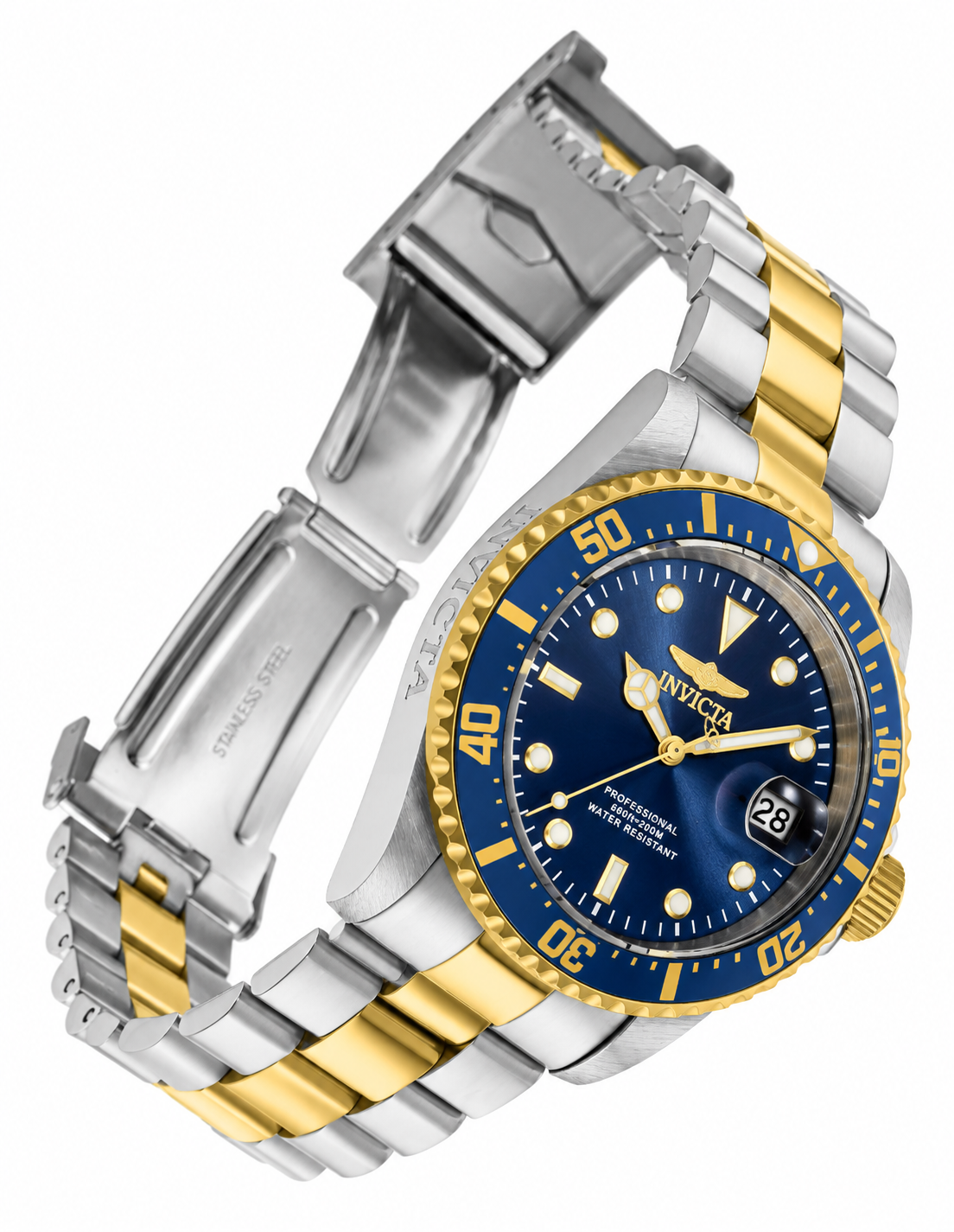 Invicta Pro Diver Men's Watch - 43mm, Steel, Gold (22058)