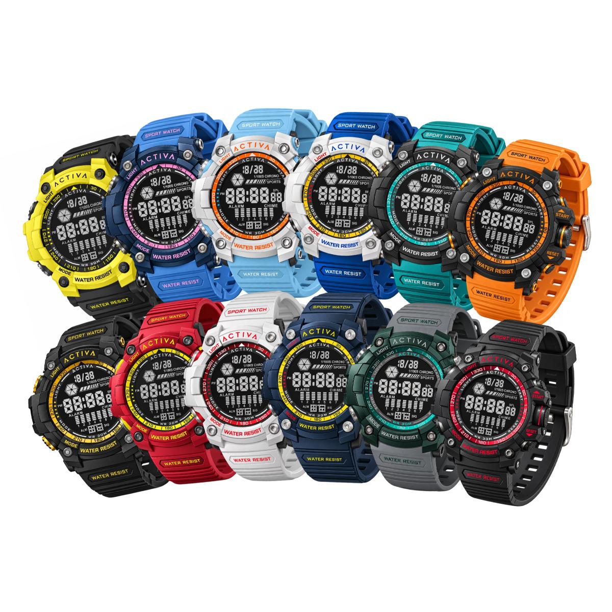 Activa Prism 12 Watch Bundle X Invicta Digital Watch - 56mm, (ACW8020-12BUNDLE)