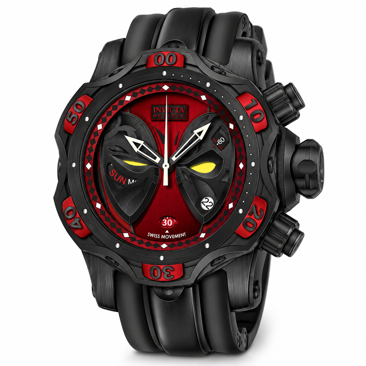 Invicta AS IS - Venom featuring  Ultra rare dials Men's Watch - 52.5mm, Black (50720)