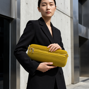 Technomarine Pleated Horizon Hobo Bag - Yellow (TM-WBAG-017)