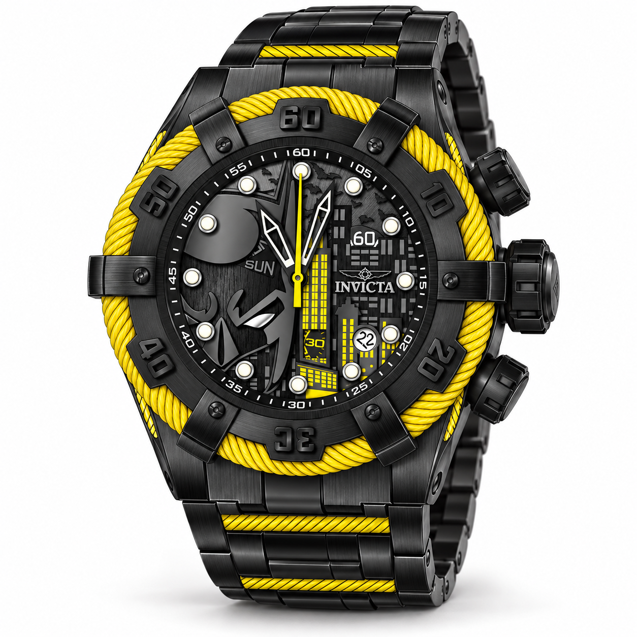 Invicta AS IS - Bolt featuring Ultra rare dials Men's Watch - 53mm, Yellow, Black (50746)