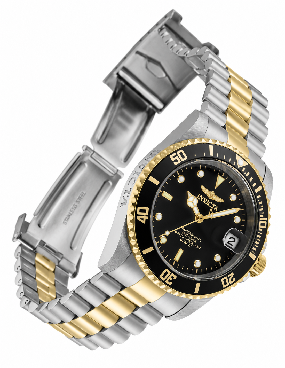 Invicta Pro Diver Anchoris Men's Watch - 37.5mm, Gold, Steel (8934OB)