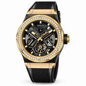 Invicta Objet D Art 1.44 Carat Diamond Automatic Men's Watch - 45mm, Black with Interchangeable Strap (70135)