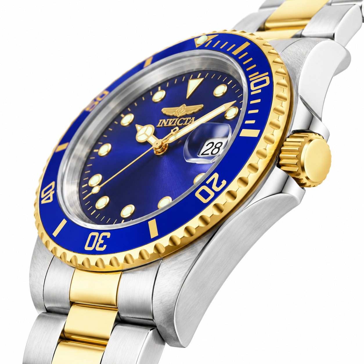 Invicta Pro Diver Navarch Automatic Men's Watch - 40mm. Steel, Gold (17045)