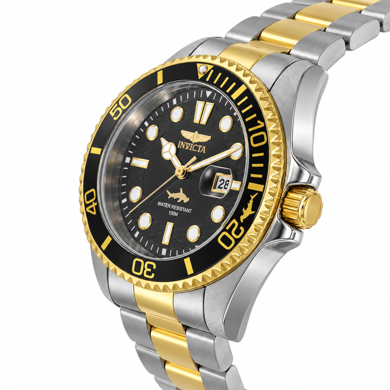 Invicta Pro Diver Currentwave Men's Watch - 43mm. Steel, Gold (30023)