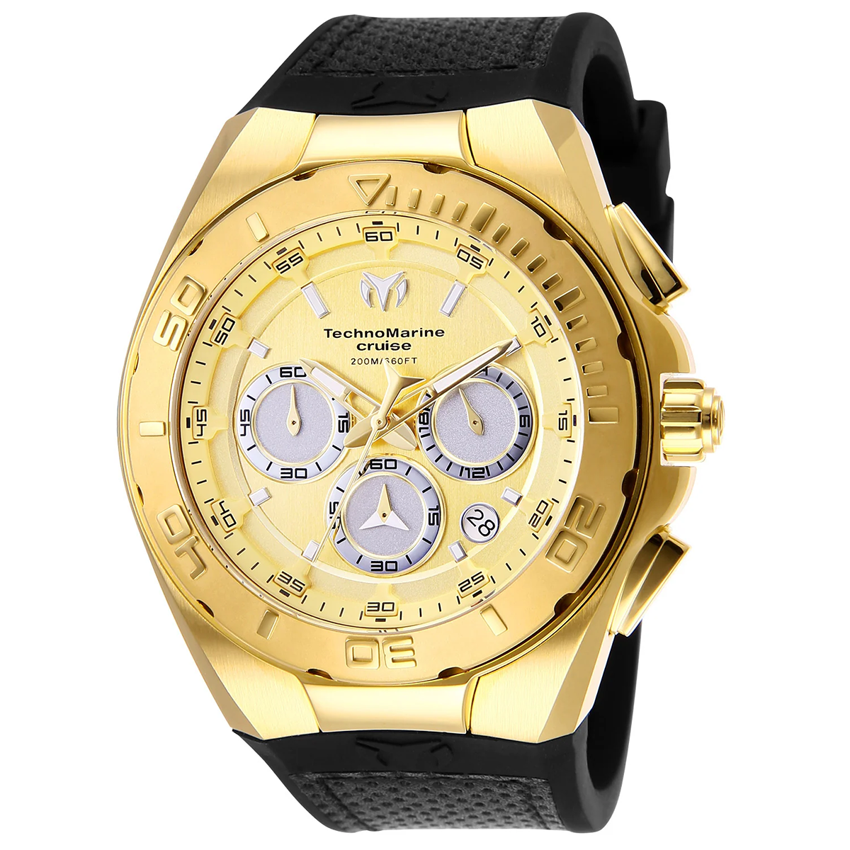 TechnoMarine Cruise Steel Men's Watch - 45mm, Black (TM-117004)