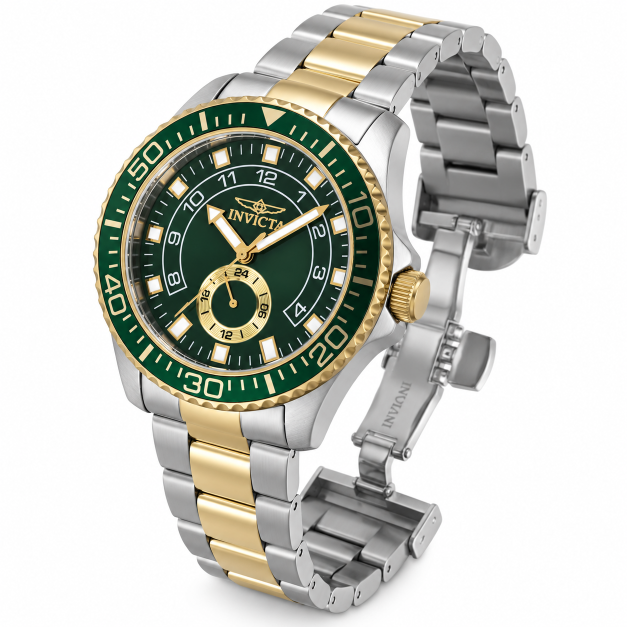Two-ToneGreenInvictaWatch.png