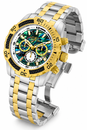 Invicta Pro Diver SCUBA Men's Watch w/ Abalone Dial - 51mm. Steel. Gold (25093)