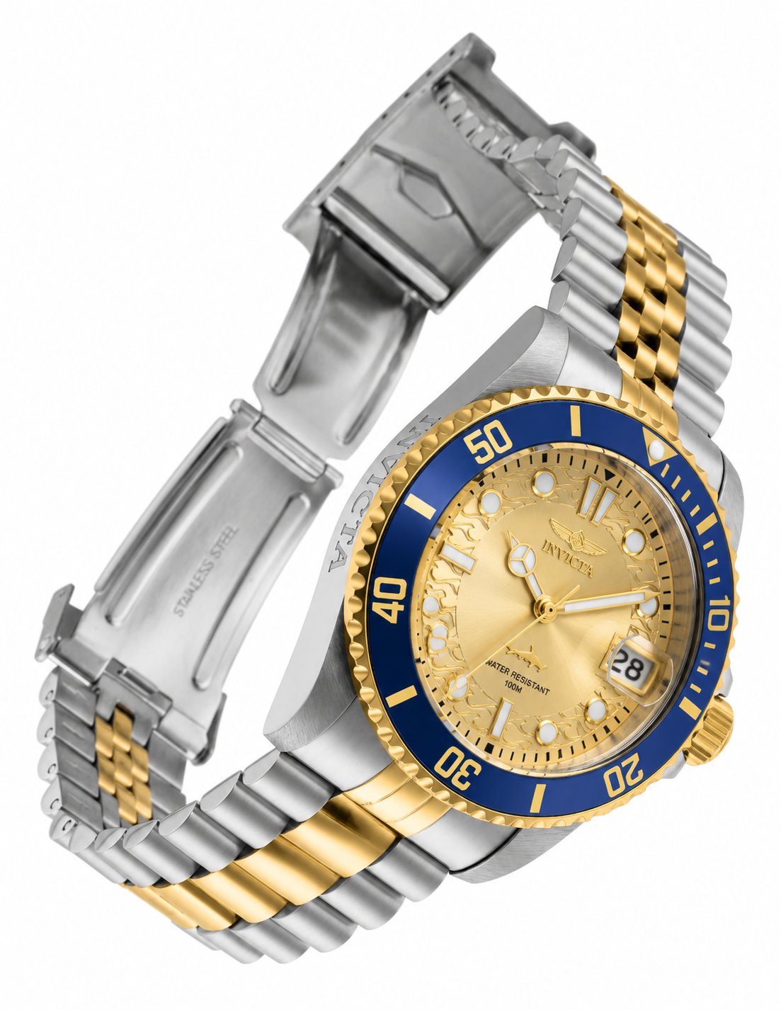Invicta Pro Diver Currentvale Unisex Watch - 38mm, Steel, Gold (30482)