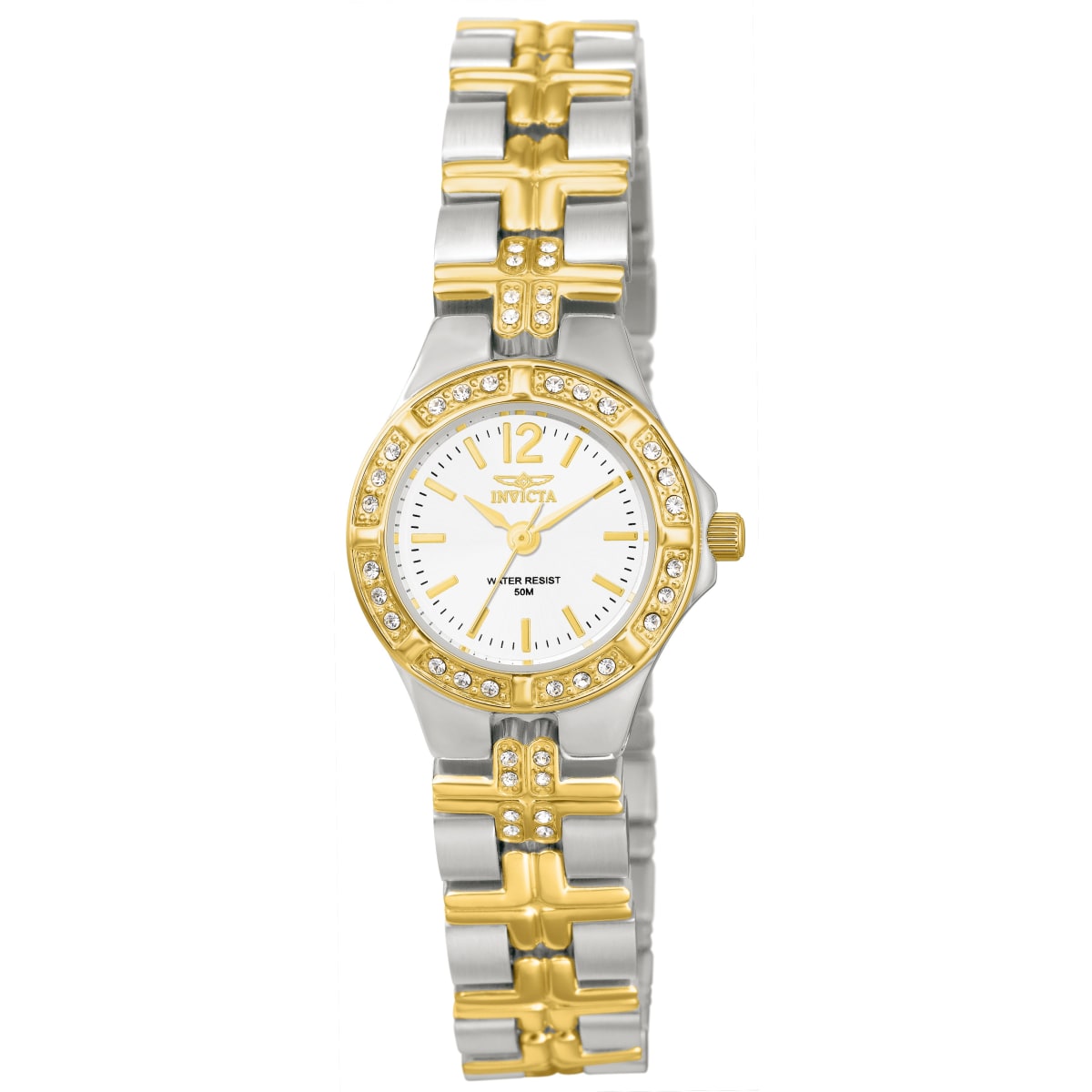 Invicta Wildflower Swiss Ronda 763 Caliber Women's Watch - 21.5mm, Gold, Steel (ZG-0127)