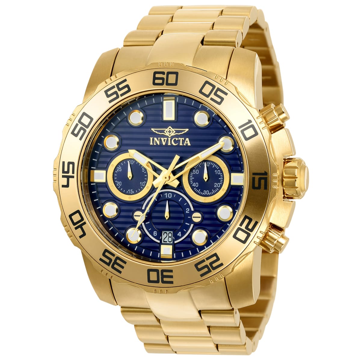 Invicta Pro Diver Scuba Men's Watch - 50mm, Gold (ZG-22228)