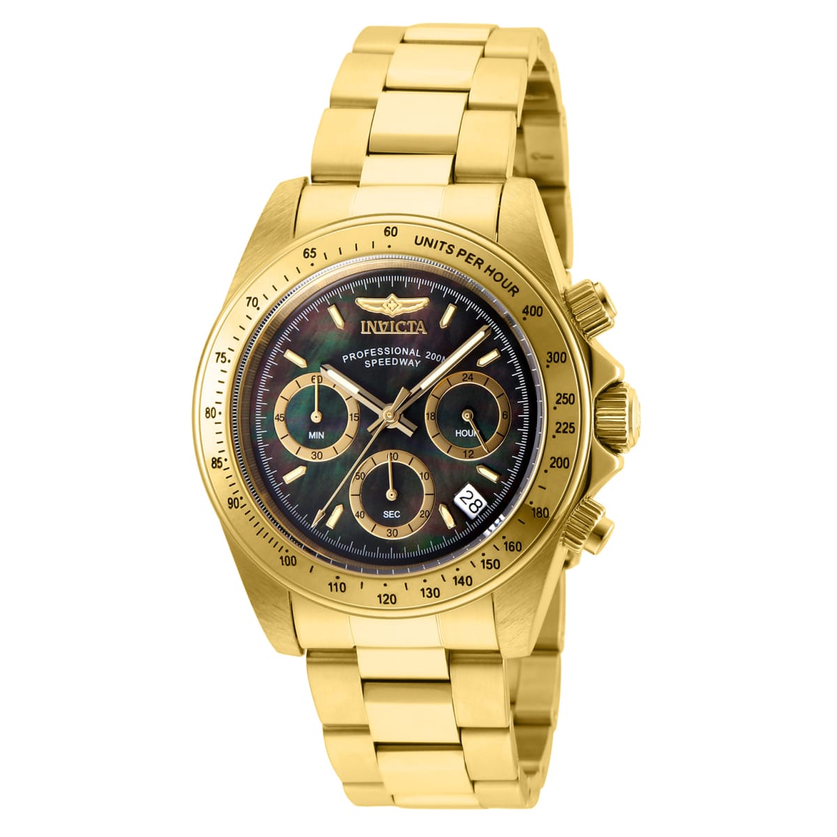 Invicta Connection Men's Watch w/ Mother of Pearl Dial - 39.5mm. Gold (ZG-28670)