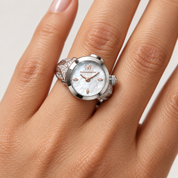 TechnoMarine Tempo Anello Ring Women's Watch w/ Mother of Pearl Dial - 18mm (TM-8926003)