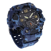 Activa X Invicta BlackOps Digital Men's Watch - 56mm. Camouflage, Blue (ACW1637-003)
