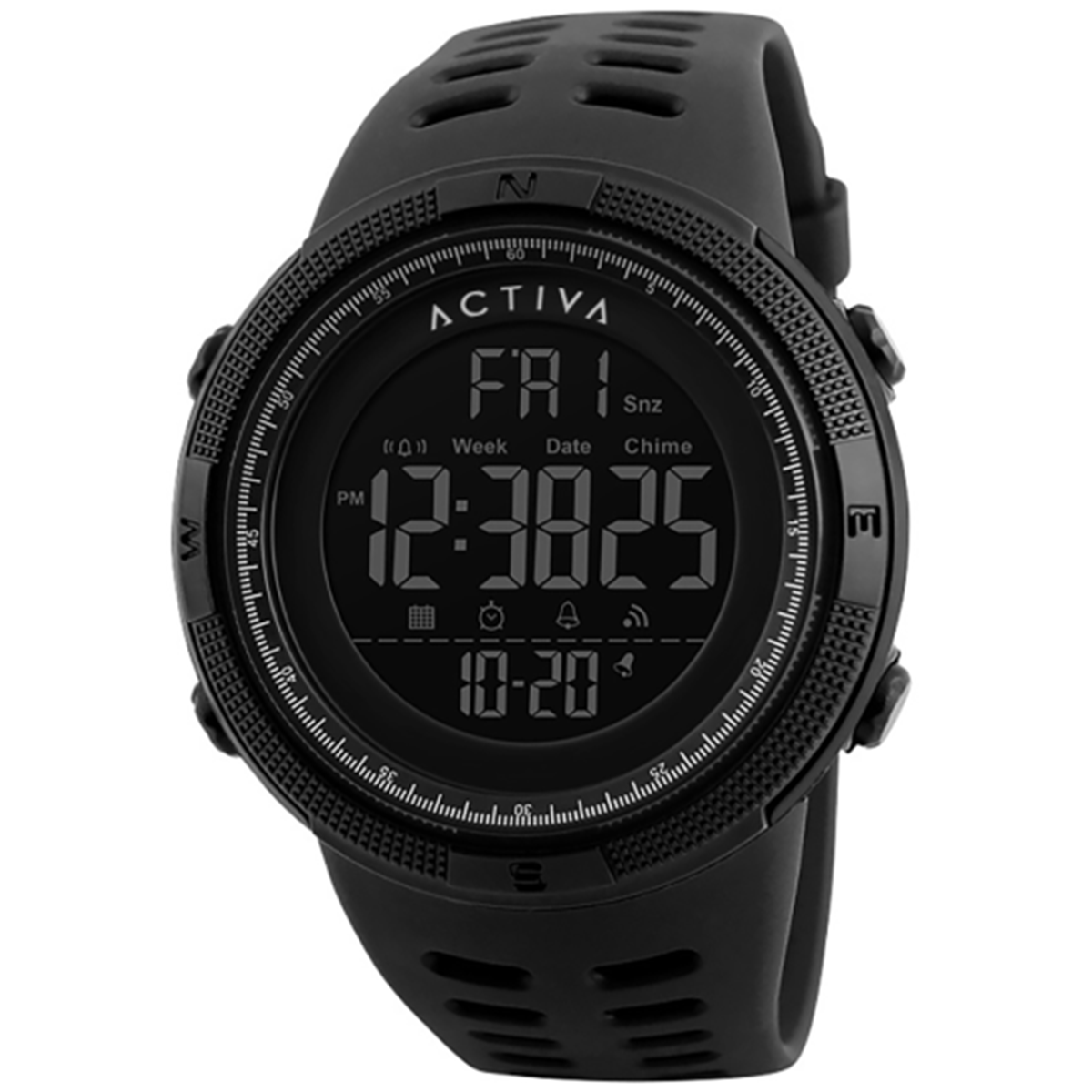 Invicta Activa Black Digital Watch Activa X Invicta Digital Unisex Watch - 50mm. Black (ACW513  main image 2
