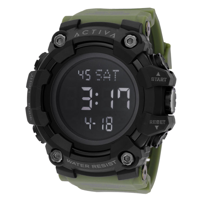 Activa Hexstrike X Invicta Digital Men's Watch - 56mm. Army Green (ACW1968-003)