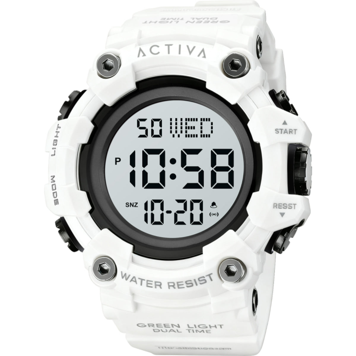 Activa Kadron X Invicta Digital Men's Watch - 53mm. White (ACW1968-004)